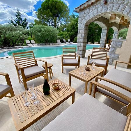 Maison Pour 12P, Piscine A Debordement Chauffee D'Avril A Octobre Inclus Ruoms Exteriör bild