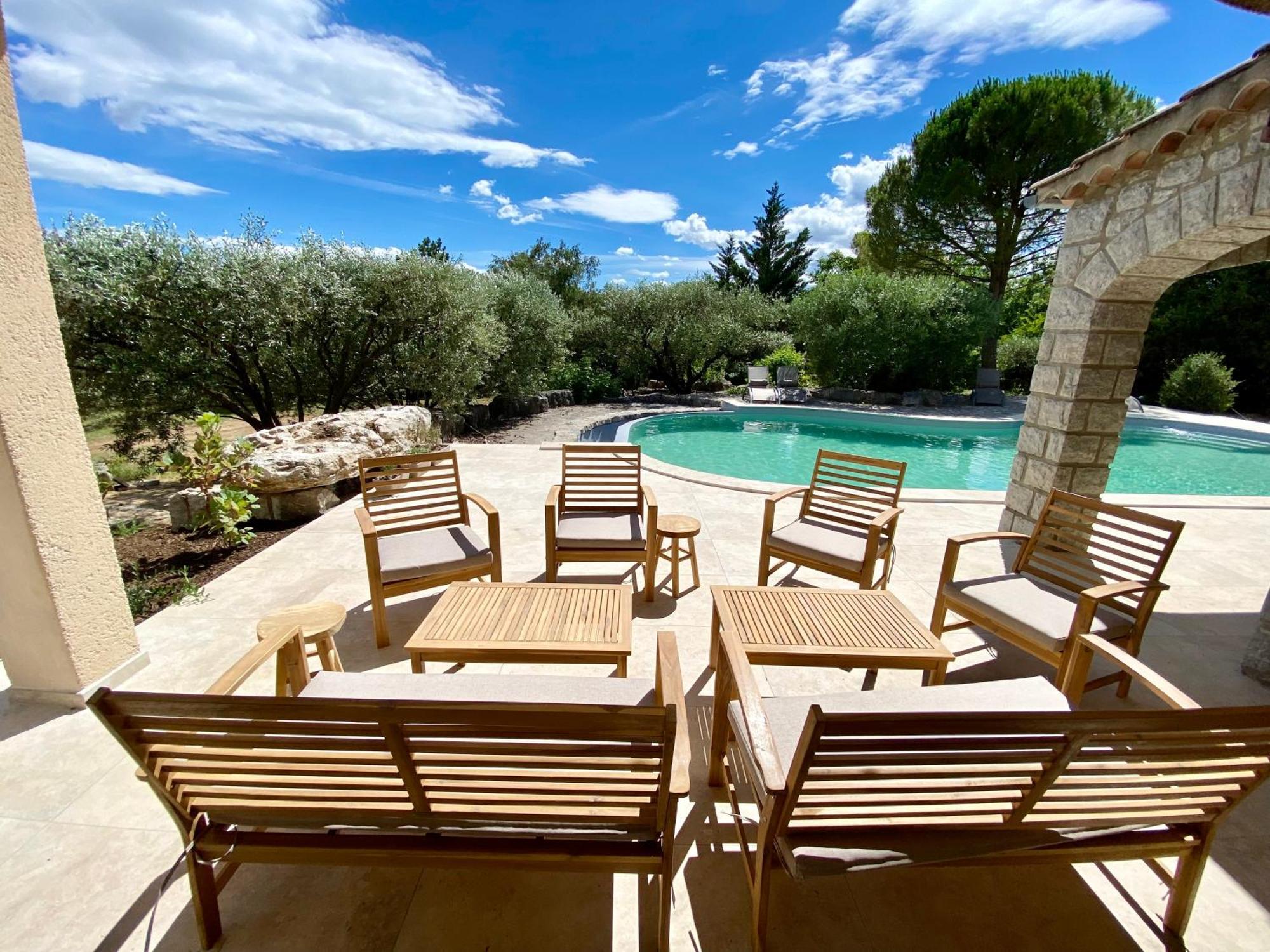 Maison Pour 12P, Piscine A Debordement Chauffee D'Avril A Octobre Inclus Ruoms Exteriör bild
