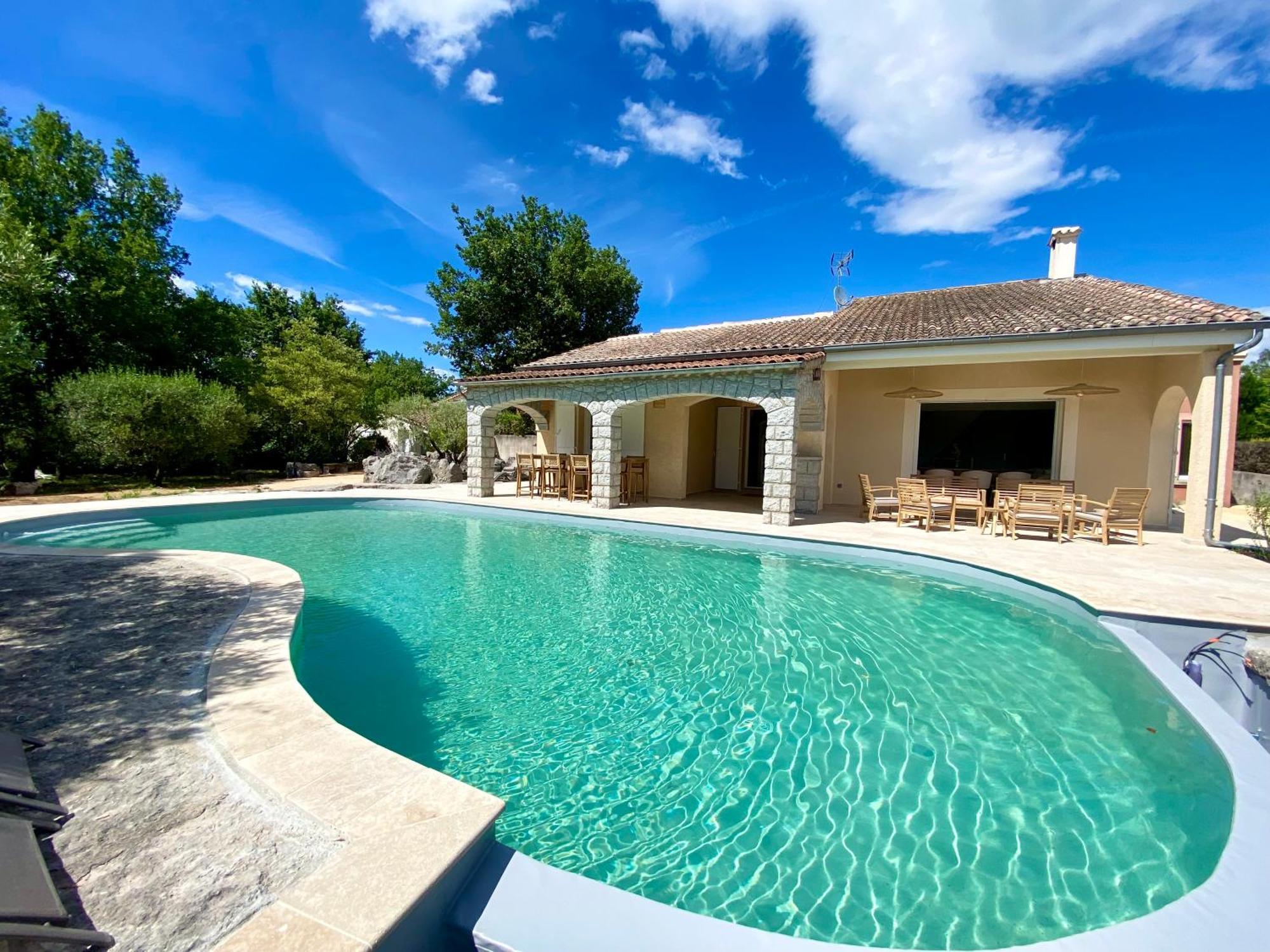 Maison Pour 12P, Piscine A Debordement Chauffee D'Avril A Octobre Inclus Ruoms Exteriör bild