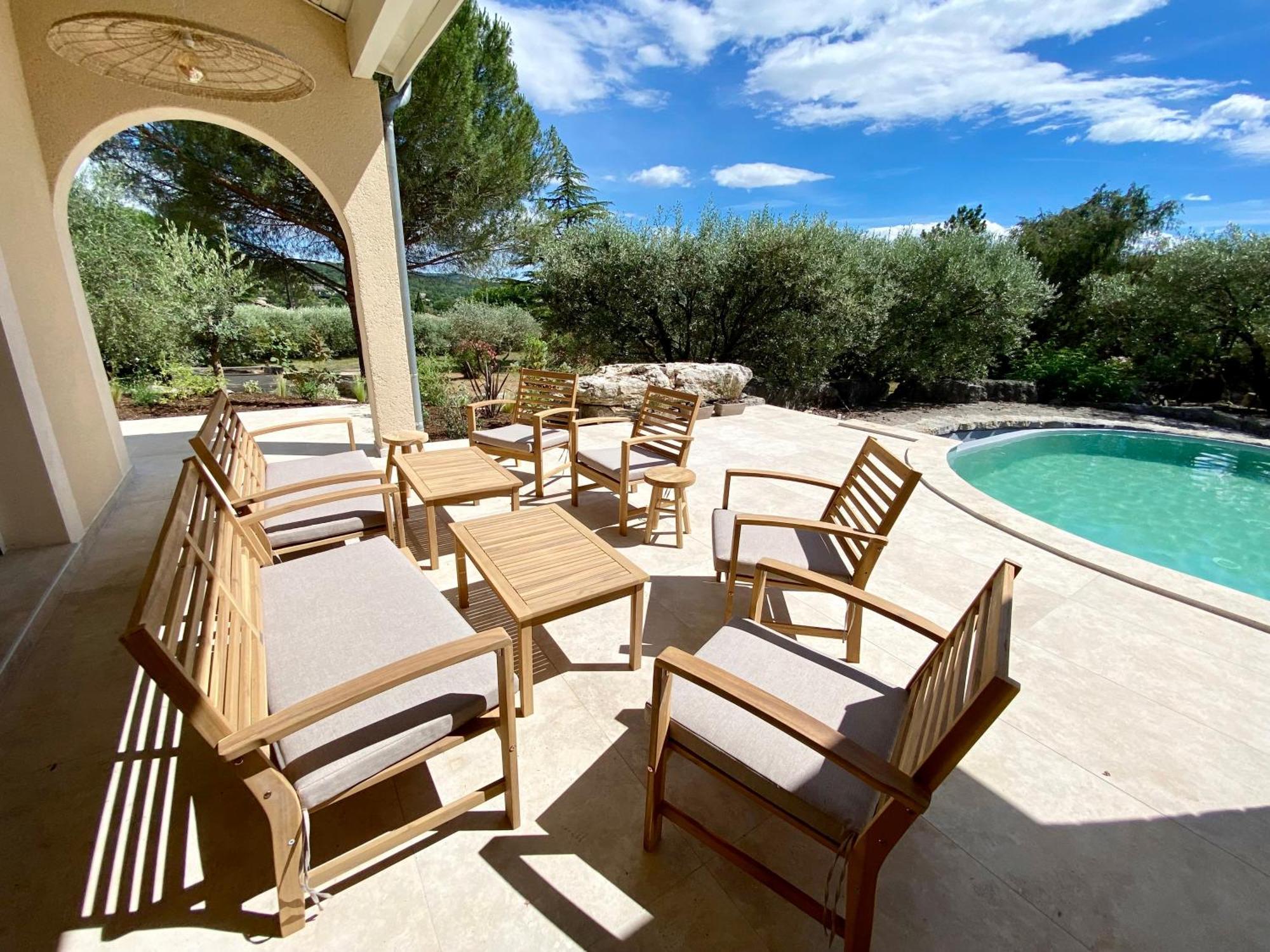 Maison Pour 12P, Piscine A Debordement Chauffee D'Avril A Octobre Inclus Ruoms Exteriör bild