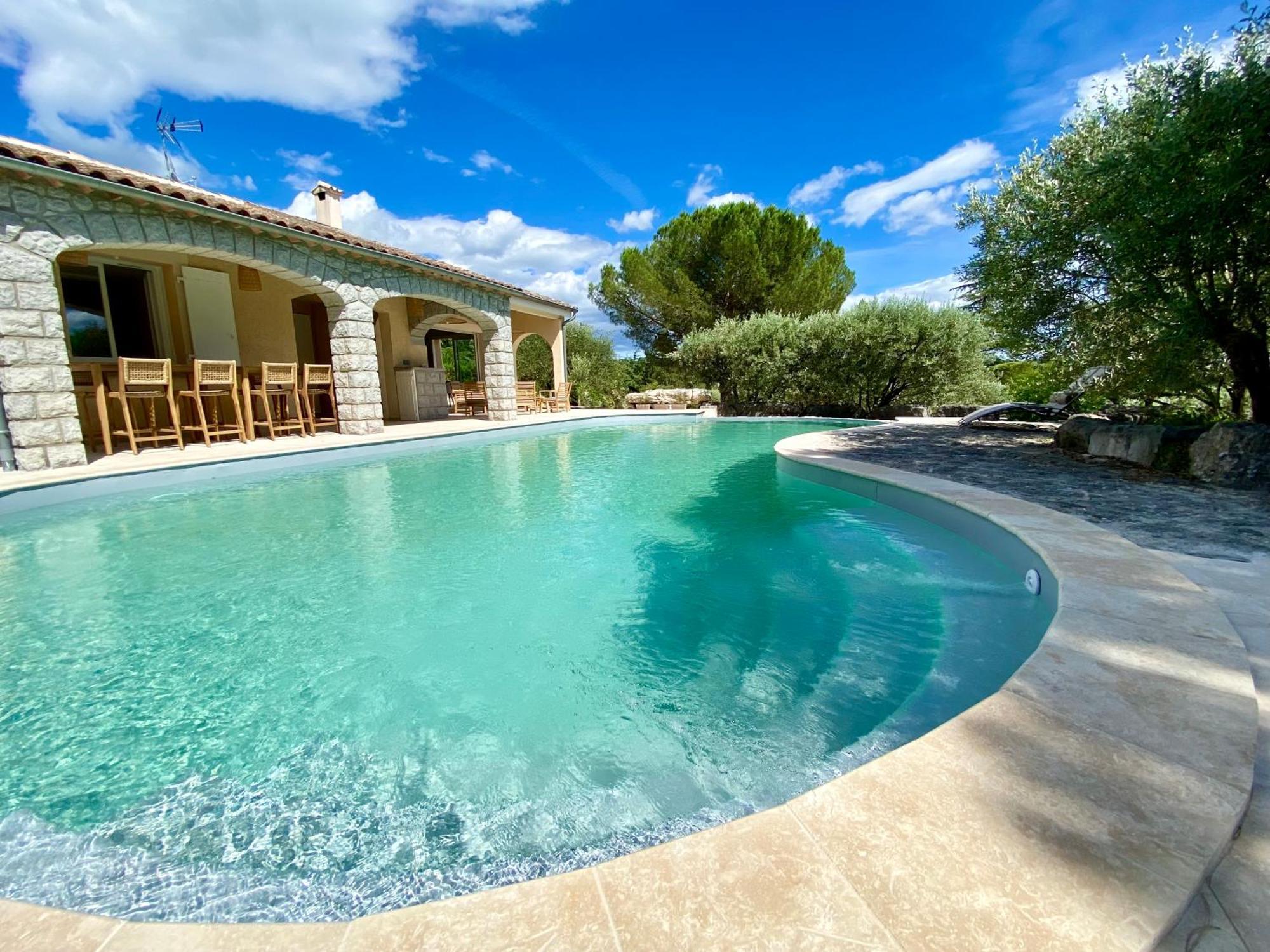 Maison Pour 12P, Piscine A Debordement Chauffee D'Avril A Octobre Inclus Ruoms Exteriör bild