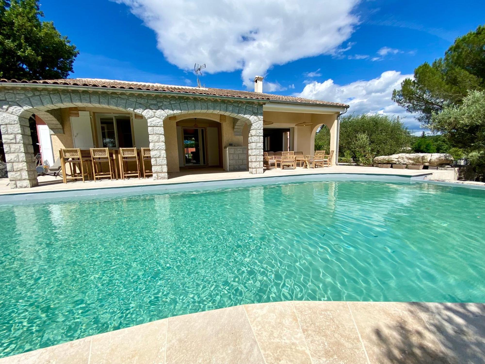 Maison Pour 12P, Piscine A Debordement Chauffee D'Avril A Octobre Inclus Ruoms Exteriör bild